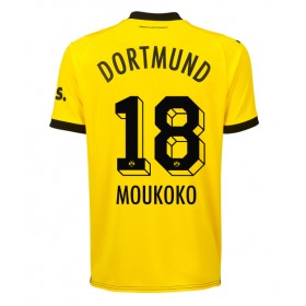 Borussia Dortmund Youssoufa Moukoko #18 Hemmakläder 2023-24 Kortärmad